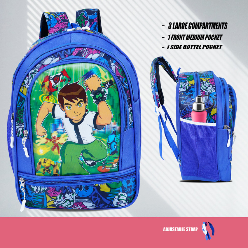 Nyfee 36 27 cm School Bag for Ben10 Girls Boys Kids School Bag Waterproof School Bag