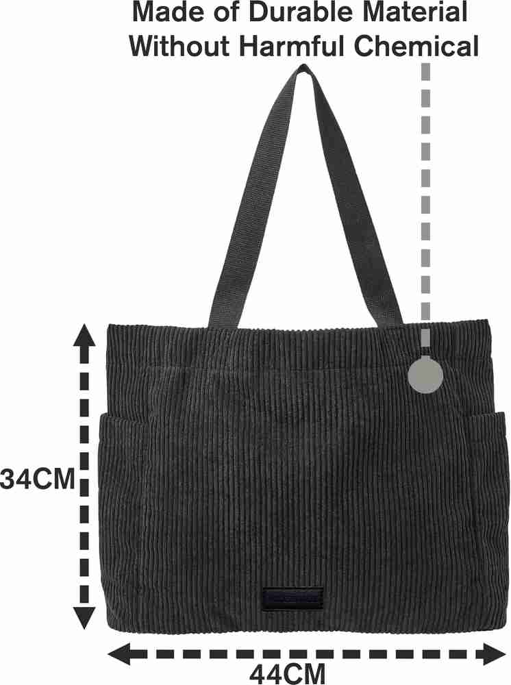 Flipkart ACCESSORIZE LONDON Women S Fabric Black Cord Shopper Bag Shoulder Bag Shoulder Bag