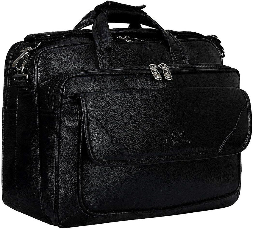 Flipkart Leatherworld 16 inch Designer Laptop Office Bag Messenger Bag Messenger Bag