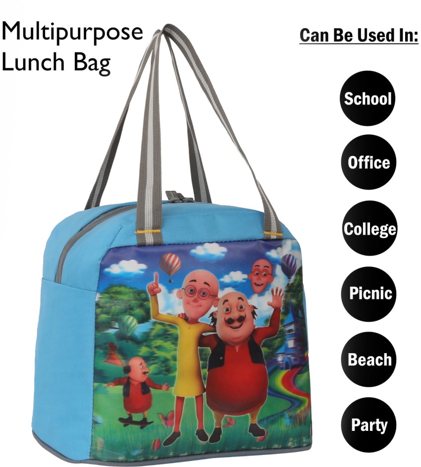 IRY Motu-Patlu Lunch Tiffin Bag For School Office Picnic  Waterproof Lunch Bag Waterproof Lunch Bag - Lunch Bag