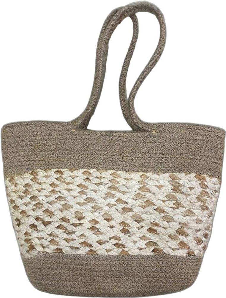 Flipkart Wisdom Decor Jute Bag for girls office party shoulder bag tote bag Lunch Bag Lunch Bag