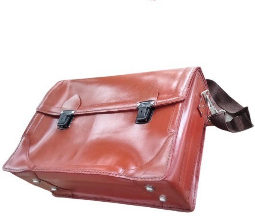 Leather Doctor Bag for Women Mens Medical Bag Brown Leather 
