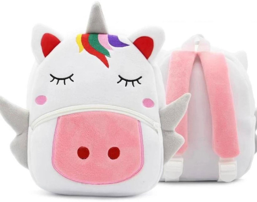 Flipkart LITTLE HUNK WHITE UNICORN KIDS BAG SOFT PLUSH BAG