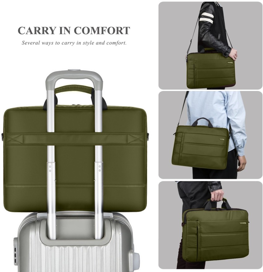 Olive green cheap laptop bag