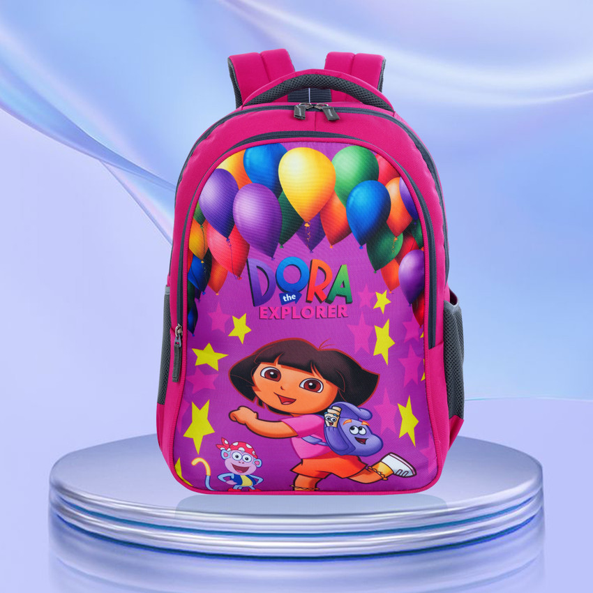 Myron Dora the Explorer 1st 2nd 3rd 4th 5th Class Light weight Trendy for Girls 35 L Backpack Pink Grey Price in India Flipkart