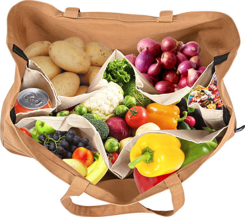 Vegetable bag with compartments hot sale