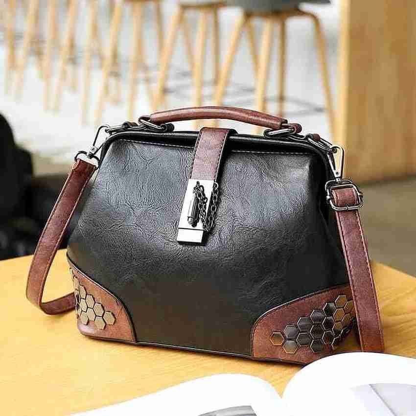 Flipkart.com | StyleGarage Black Leather Shoulder Crossbody 