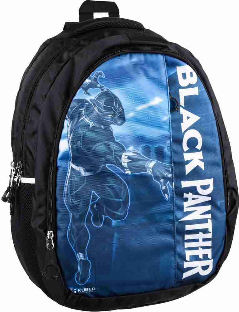 Flipkart DISNEY Marvel Black Panther 5 Compartment School Bags with Cover Black Waterproof School Bag School Bag