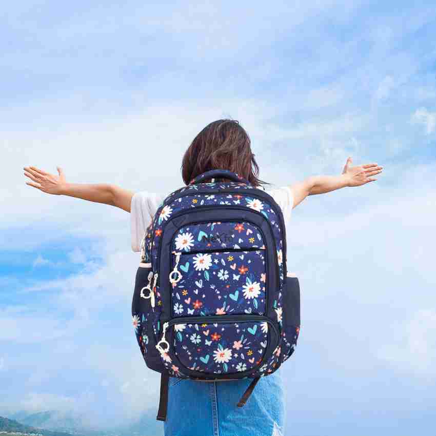 Flipkart Nexfo Gets Better Girls School Backpack Floral Design Modern Bag Light Weight Bag Waterproof School Bag School Bag