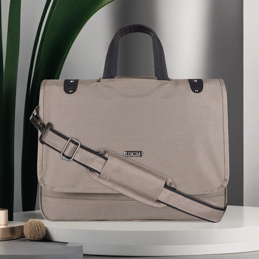 Flipkart LOREM Grey Color Linen fabric 10L Messenger Bag For Men BG90 Waterproof Multipurpose Bag Multipurpose Bag