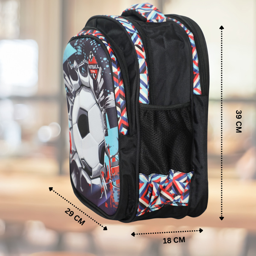 Flipkart TUPELO 3D Football Embossed Designer Backpack for Boys and Girls Waterproof School Bag School Bag