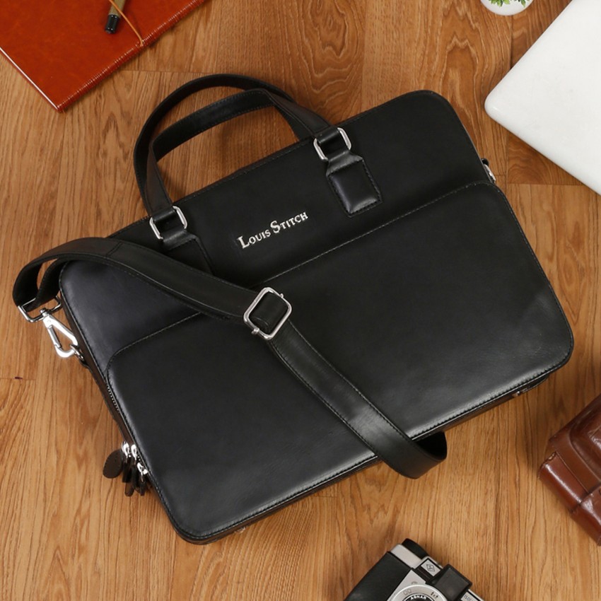 Mens italian leather laptop on sale bag