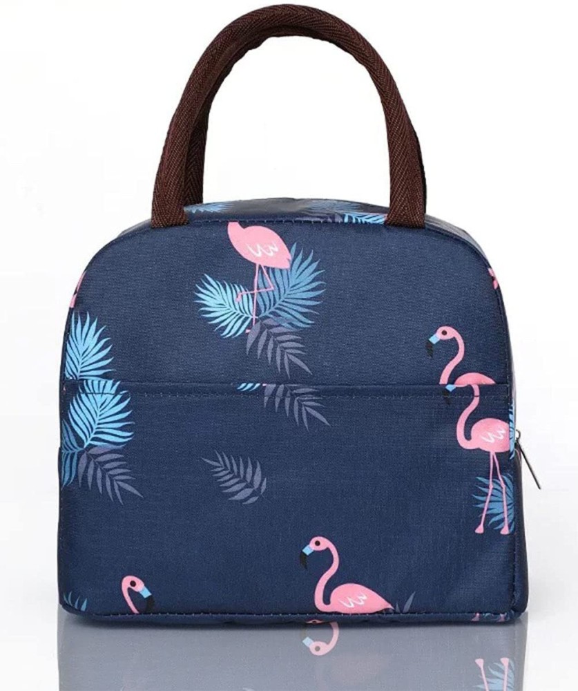 Portable Lunch Bag Insulated Canvas Tote Travel Tiffin Bag Thermal Food  Canvas Flamingo Insulated Cooler Bags