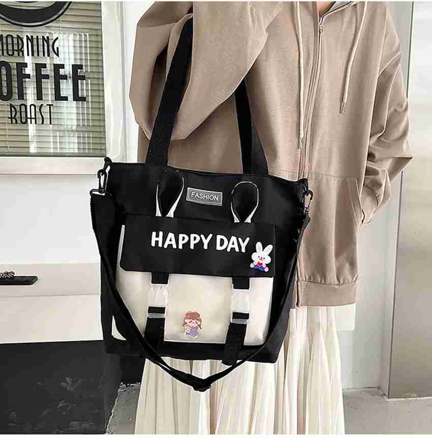 sameencollection Black Tote Nylon cloth women s bag new shoulder bag Korean version sweet and fashionable YELLOW Price in India Flipkart