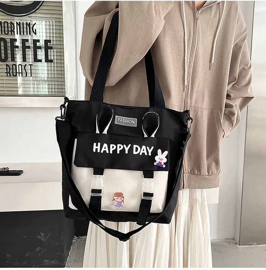 Flipkart kidsmuch Nylon cloth women s bag new shoulder bag Korean version sweet and fashionable Multipurpose Bag Multipurpose Bag