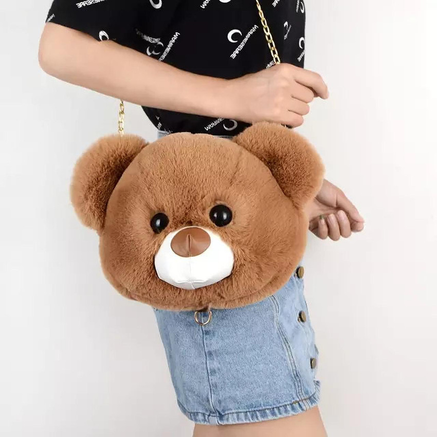 Teddy bear sling bags hot sale