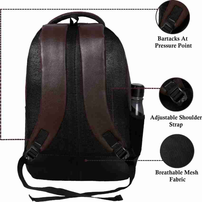 Flipkart SPECIAL 30L Laptop Backpack Men Women Faux Leather Laptop Bag Casual College Office Bags Waterproof Multipurpose Bag Multipurpose Bag