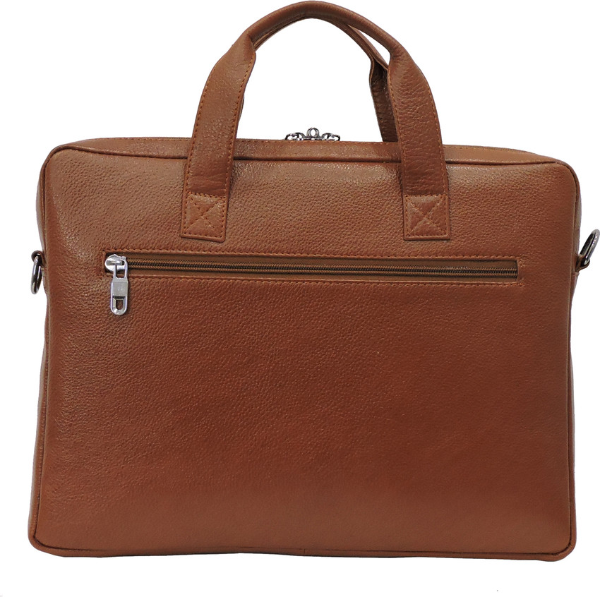 Flipkart BLIZZ LEATHER Luxos Sleek Laptop Messenger Slim Bag for 15.5 inch Laptops Waterproof Messenger Bag Messenger Bag