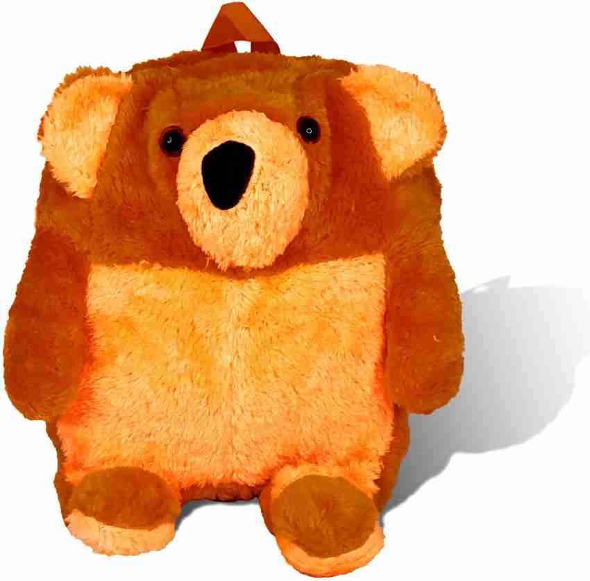 Uniqon Soft D-1707 Single chain Brown Teddy Bear Design  Lightweight Kids picnic,travel School Bag - School Bag