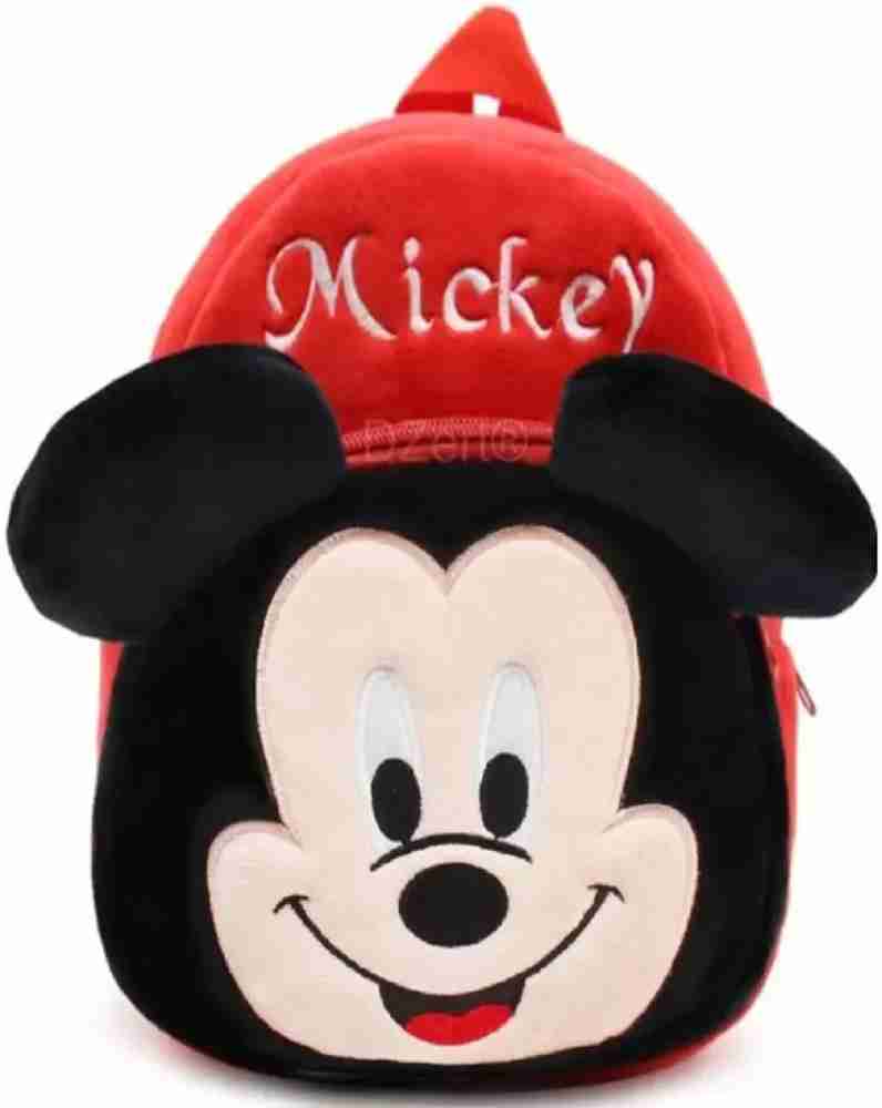 Flipkart Pihu Mickey Mouse School Bag For Kids Soft Plush