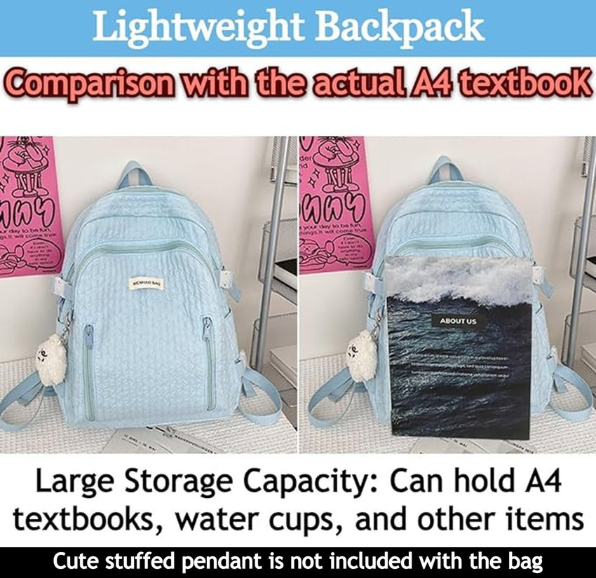 Flipkart Tlismi Aesthetic Korean Styled School Bag for Middle High School College Students Waterproof Backpack Backpack