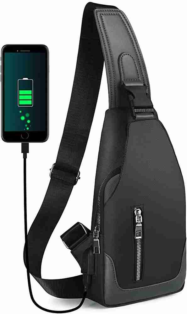 Men's crossbody chest bag hot sale
