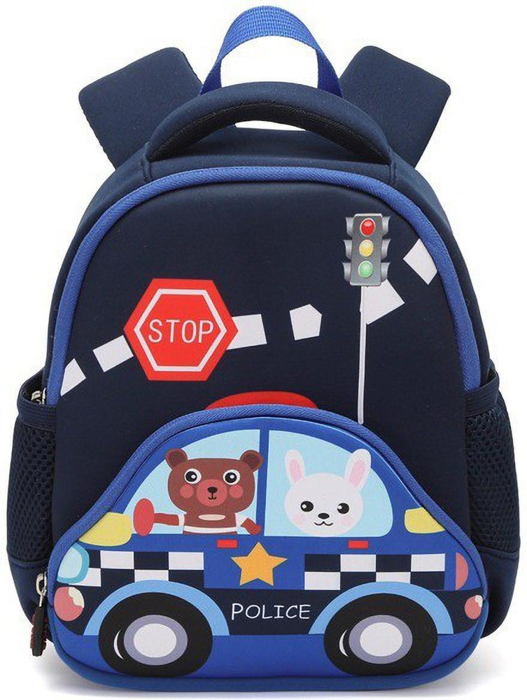 Flipkart SHUVI POLICE CAR SCHOOL BAG Waterproof School Bag School Bag
