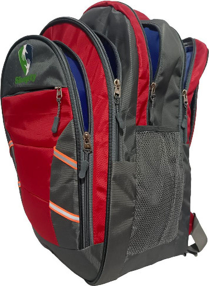 shopty 5 compartment polyster 5 chain bag school bag office bag for men women Waterproof Backpack Backpack Flipkart