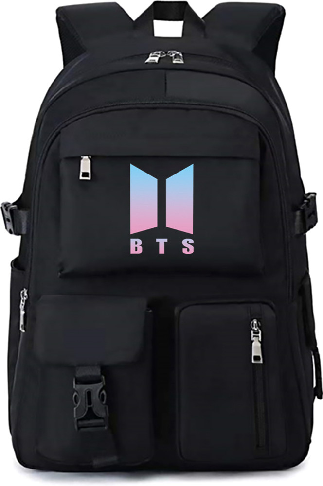 Flipkart sannidhi BTS Bags for Girls School Bags Kpop BTS Bangtan Theme Prints Casual Backpack Backpack Backpack