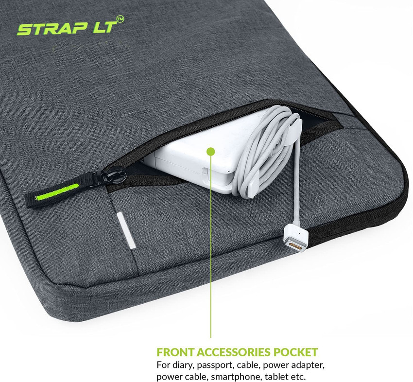 Flipkart Straplt Laptop Sleeve With Pouch Case Cover for 15.6 16 Inch With Handle Waterproof Laptop Sleeve Cover Laptop Sleeve Cover