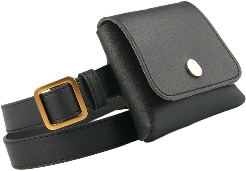 Update 78+ black leather belt bag esthdonghoadian