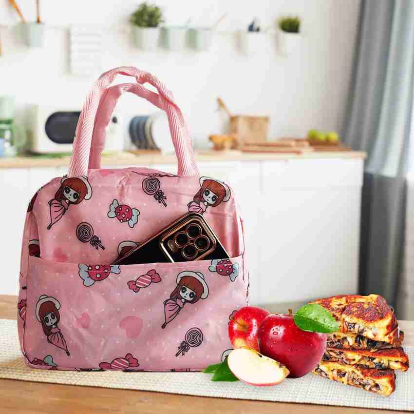 MummyClub Pink Insulated Lunch bag for Women, Pink