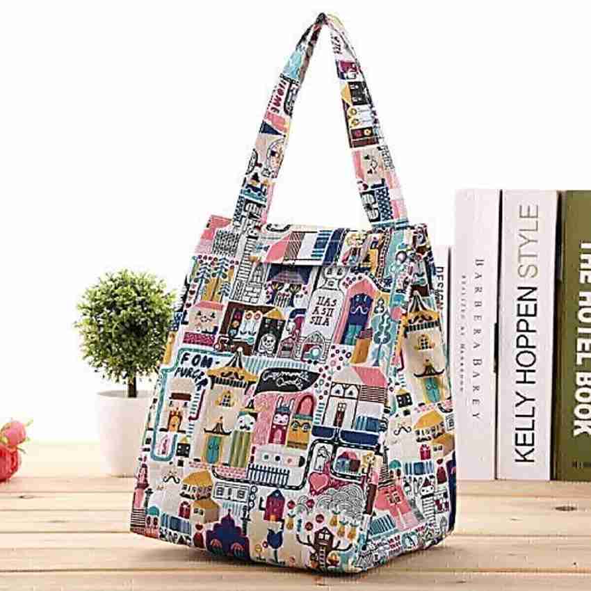 Flipkart Flywind Lunch Bag Fashion Cute Multicolor Cooler Bags Women Waterproof Hand Pack Lunch Bag Lunch Bag
