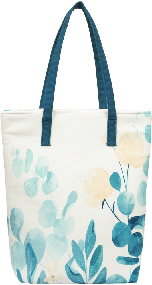 Crazy Corner Leafy Design Printed Tote Bag: Buy Crazy Corner Leafy Design  Printed Tote Bag Online at Best Price in India