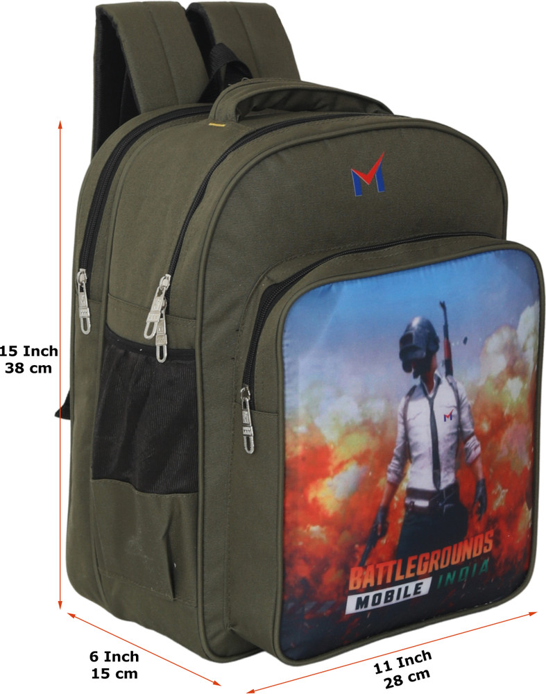 Flipkart M PUBG BIG stylish Lightweight School bag 4 th std 8th std Waterproof School Bag School Bag