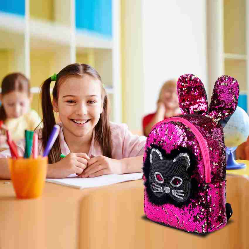 Flipkart ADVEVO Flip Sequin Backpack for Women Girls Kids