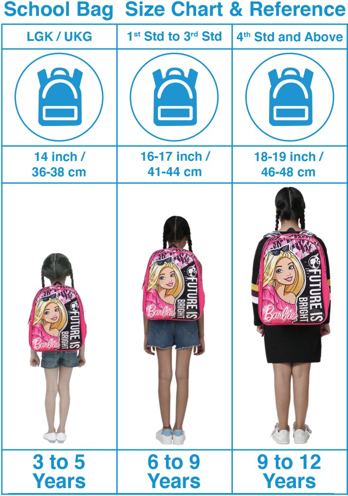 Barbie Future Is Bright School Bag Pink & Black 16 Inches Online in India,  Buy at Best Price from  - 12936103