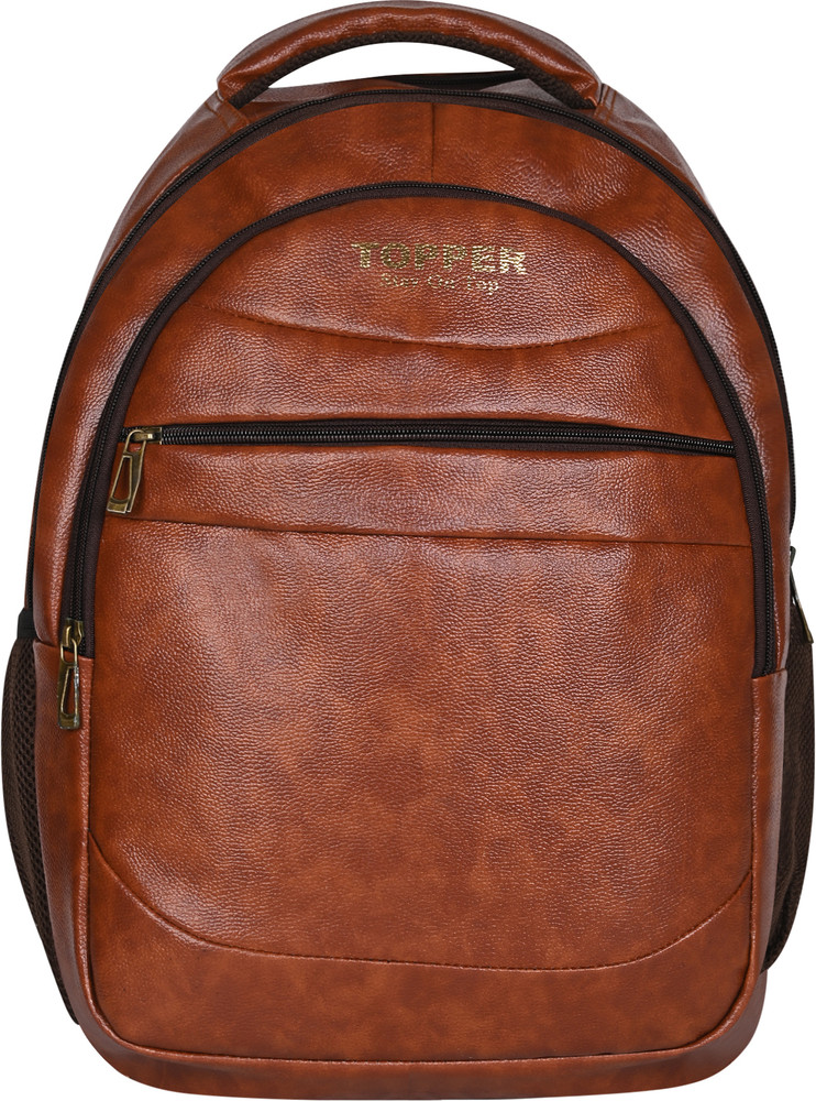 Stylish leather top backpack