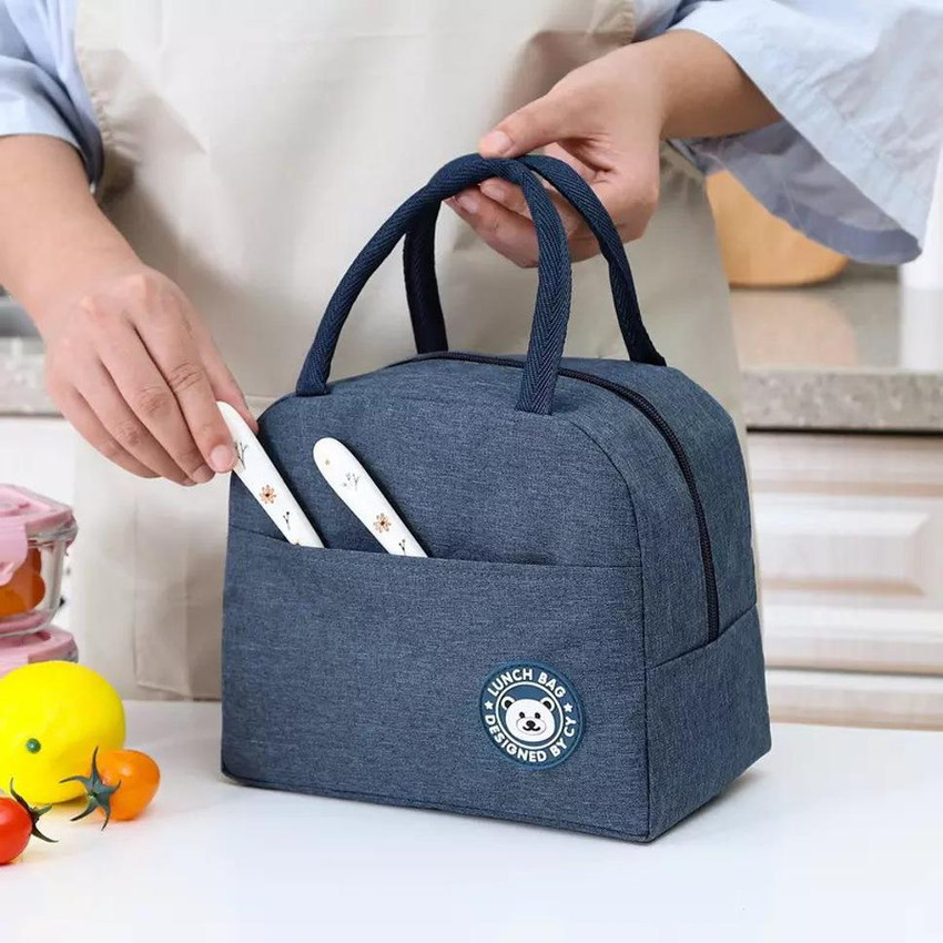 Flipkart Pinkmpire Portable Reusable Travel Tiffin Hand Lunch Bag with Aluminum Foil Inner Cover Waterproof Lunch Bag Lunch Bag