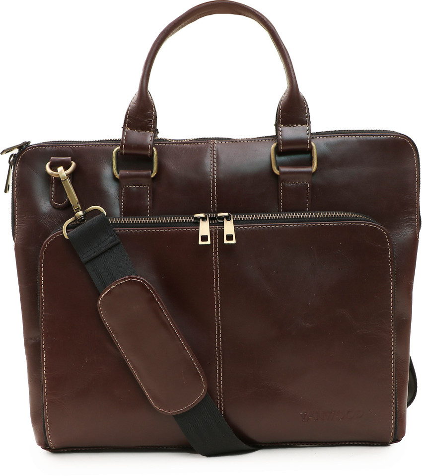 Flipkart TANWOOD leather Laptop Bag for men and women Messenger Bag Messenger Bag
