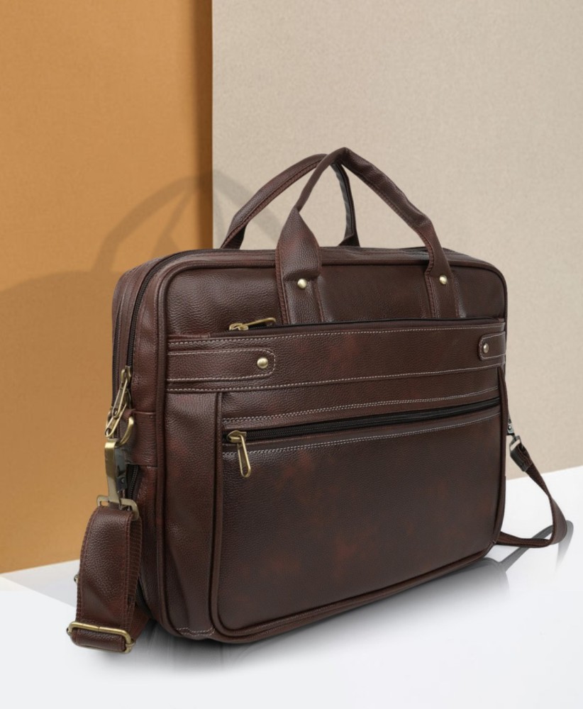 Tony Perotti Furbo laptop bag 40 cm - dark brown