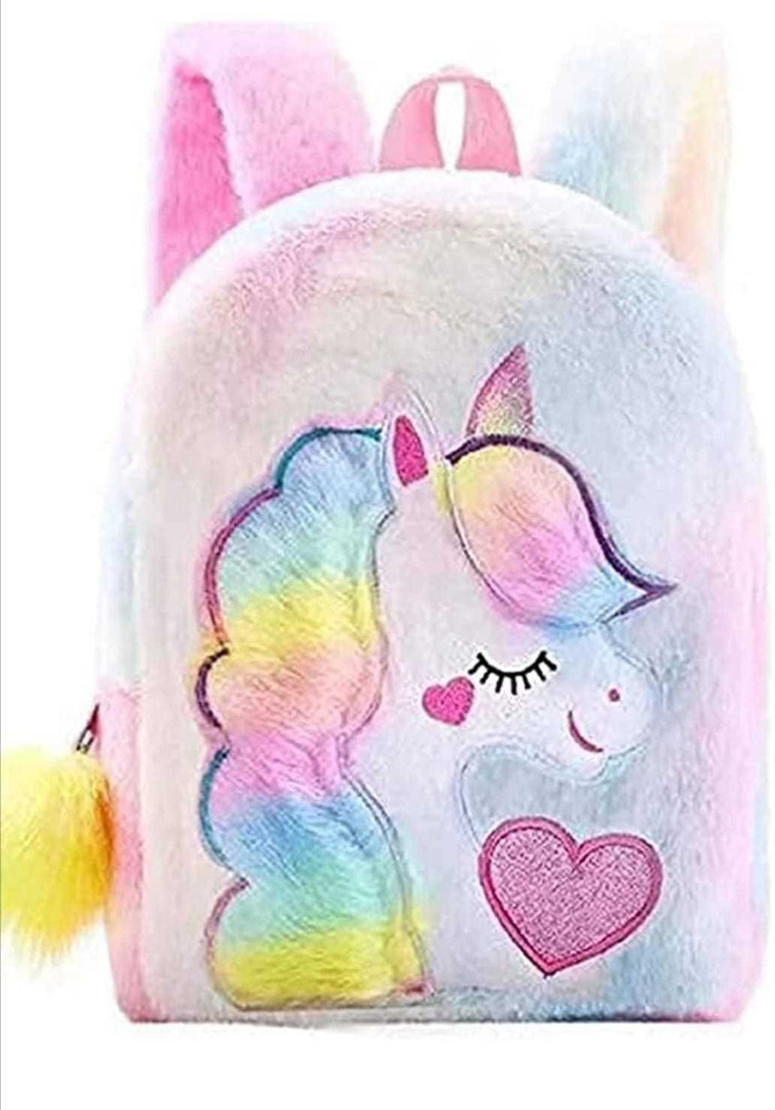 Unicorn fur backpack top