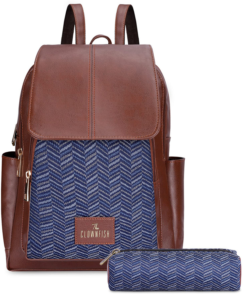 The CLOWNFISH TCFCOWBPP BU STRIPES Laptop Bag The CLOWNFISH