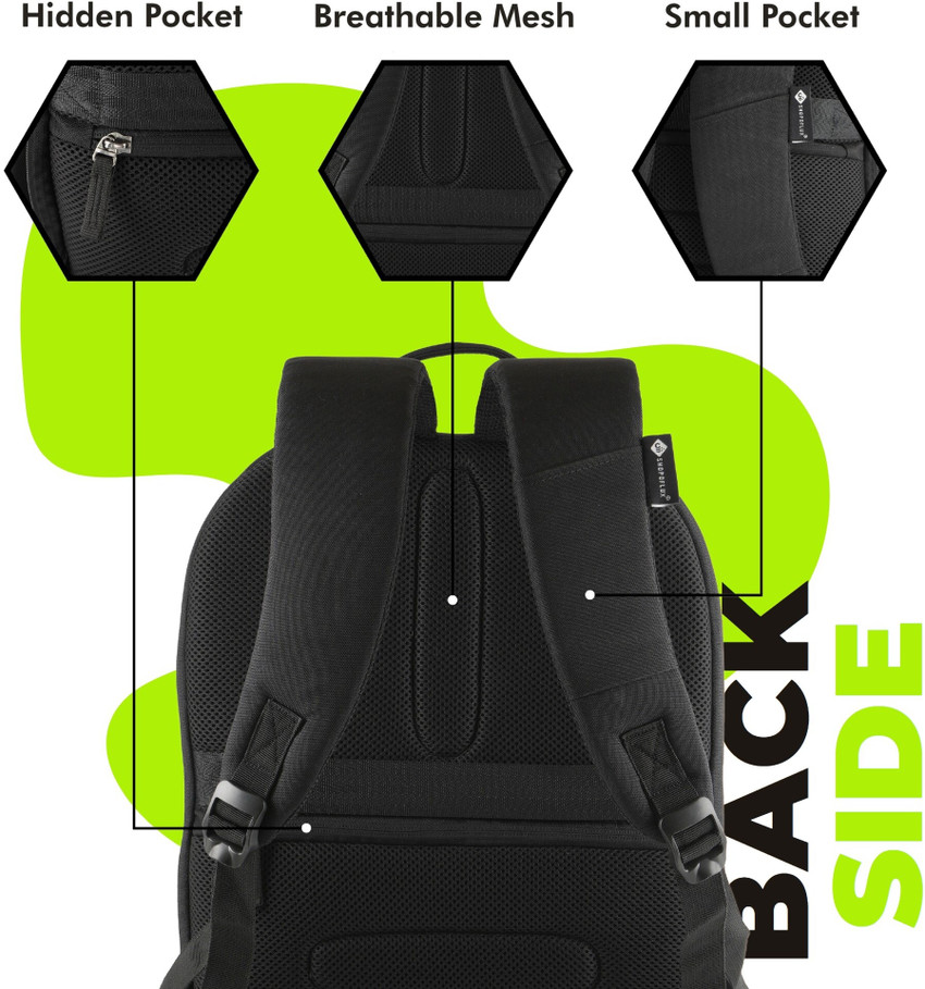 Shopoflux Laptop Backpack Slim Expandable for Office Men Women