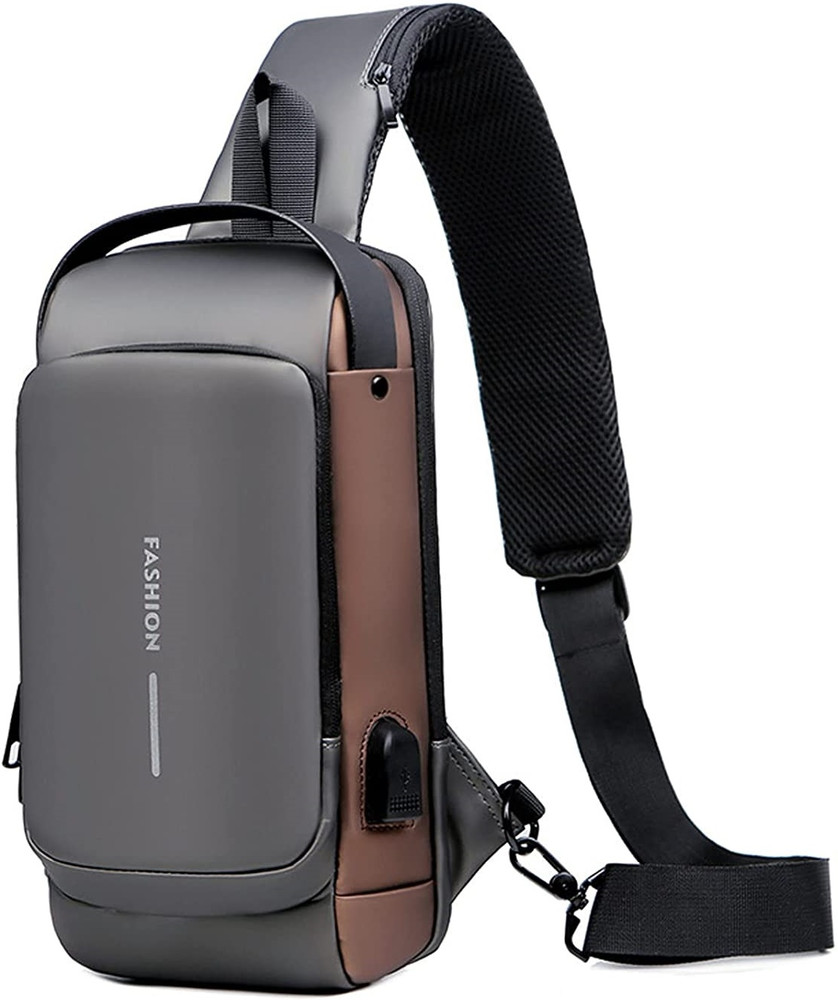 CORUS Anti Theft Sling Bag USB Charging Sport Sling Antitheft