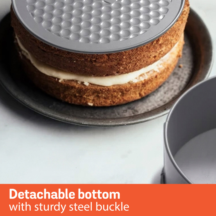 Meyer Bakemaster Springform Cake Tin Pancake Pan 20 cm diameter 1.2 L capacity Price in India Buy Meyer Bakemaster Springform Cake Tin Pancake Pan 20 cm diameter 1.2 L capacity online at Flipkart