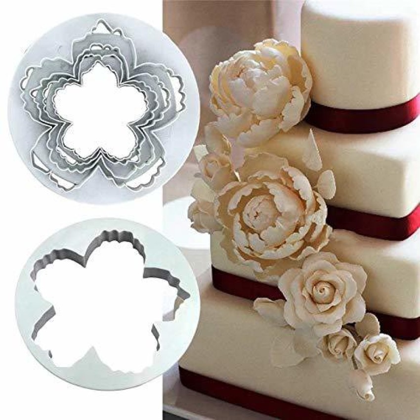 Petal Flower Leaf Mold Sugar Clay Flower Mold Fondant Cake Decorating Molds  1pc