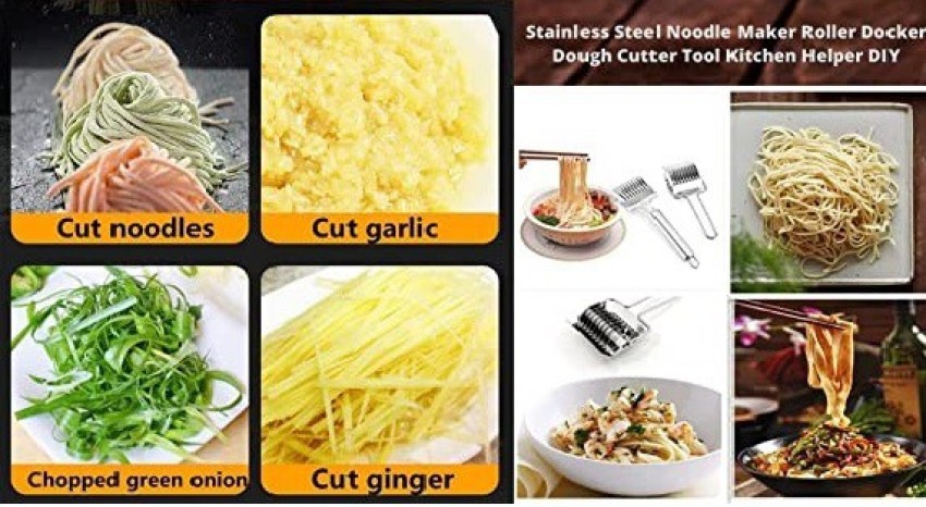 1pc Stainless Steel Dough Roller Cutter, Noodle Cutter For Kitchen