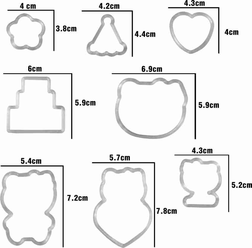 Dough Cutters - 8 Basic Shapes