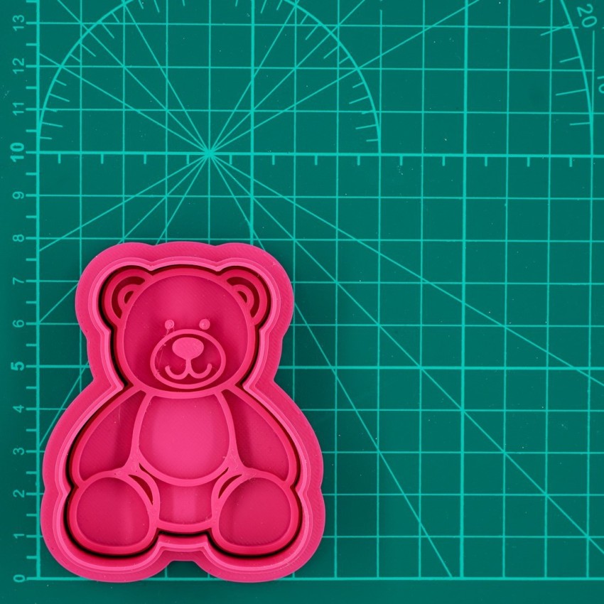 Teddy Bear Cookie Cutter | Stamp | Stencil #1